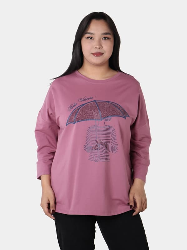Женская футболка, 100% хлопок, универсальный размер L-XL, дышащая и комфортная